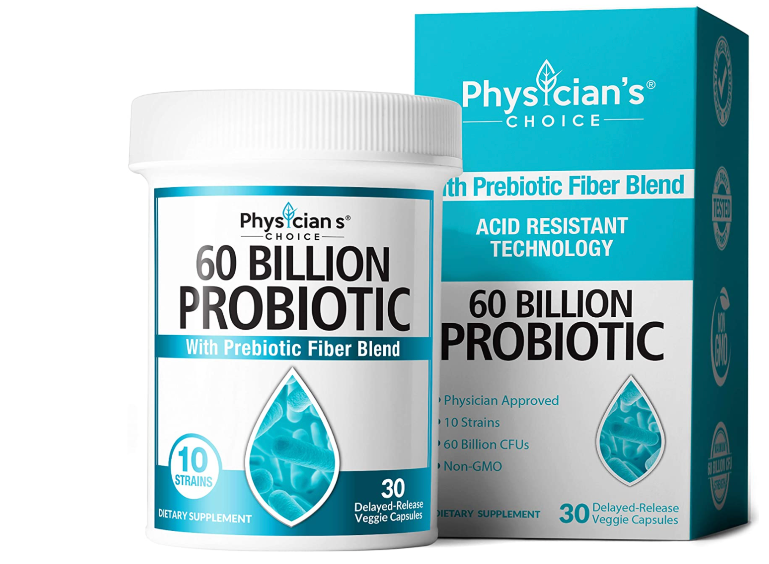 Probiotic Supplement with Prebiotic Blend