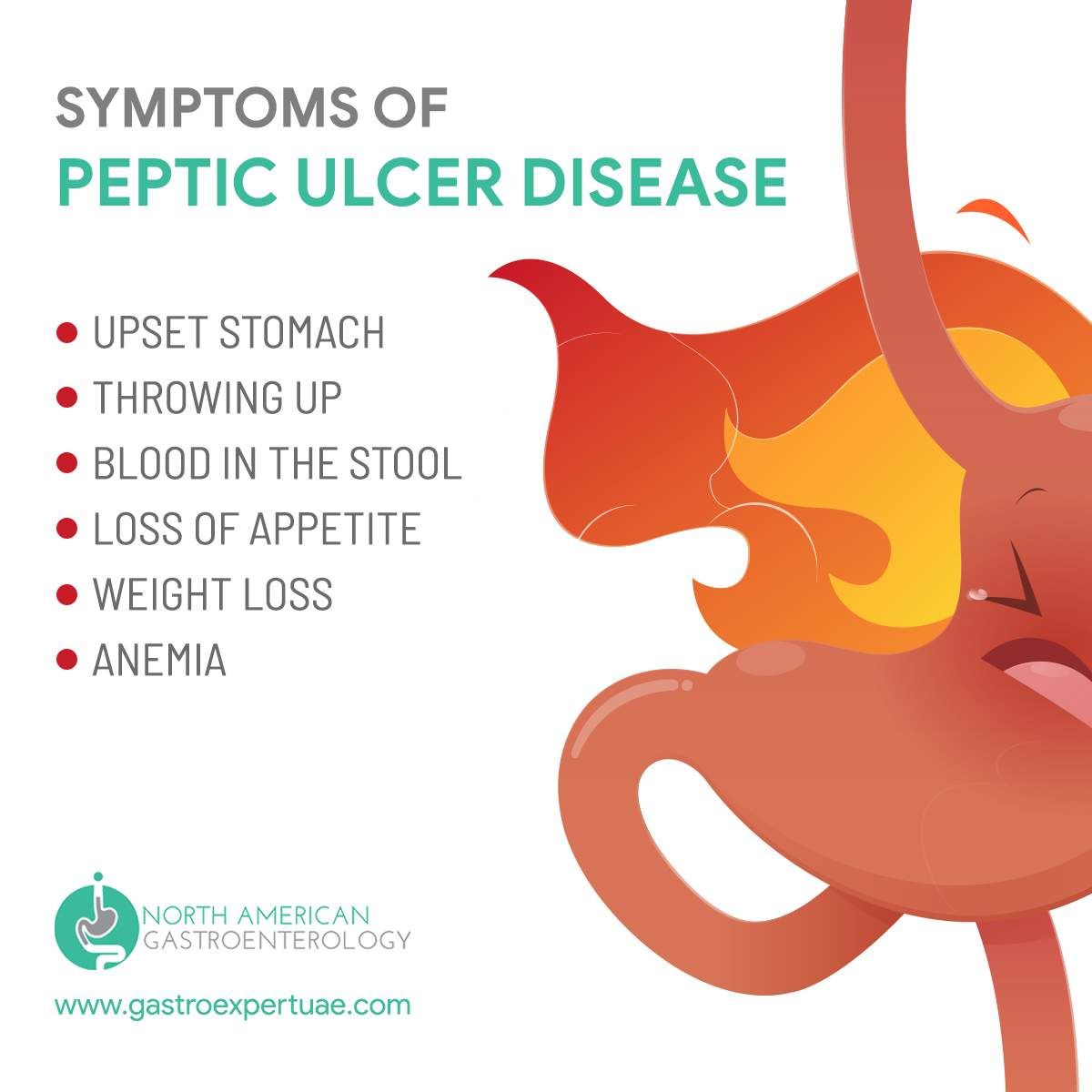 SYMPTOMS OF PEPTIC ULCER DISEASE