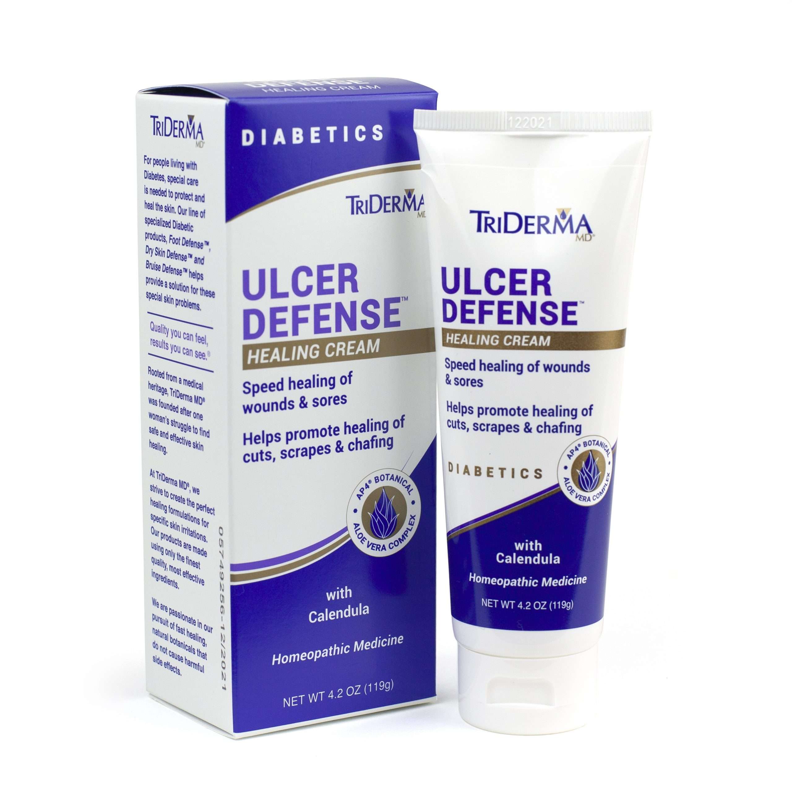 TriDerma MD Diabetic Ulcer Defense Healing Cream, 4.2 Oz ...